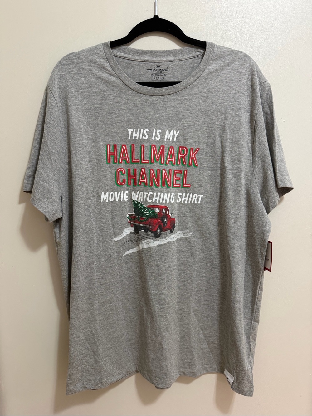 Hallmark Channel Movie Watching Shirt Unisex Gray XL NWT